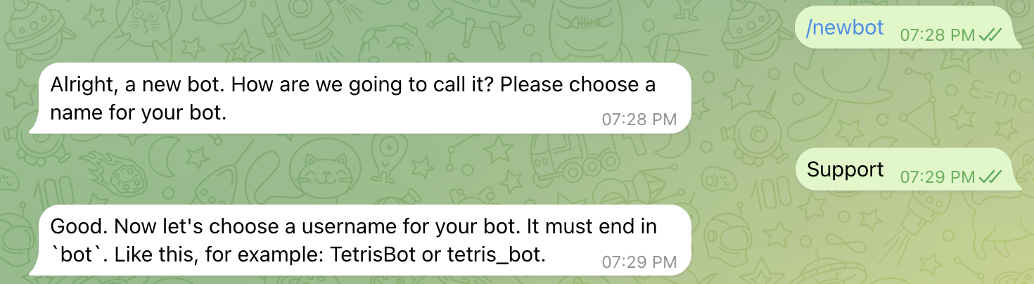 new bot chat